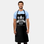 Grill Master Pap Zwart Schort (Gedragen)
