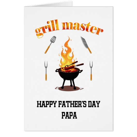 Grill Master Papa Fête des pères (Devant)