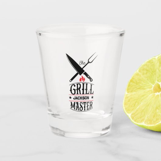 Grill Master Shot Glas (Voorkant)