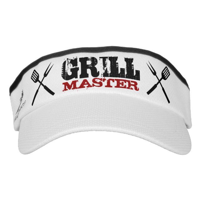 Grill Master sun visor pet voor BBQ chef. Zonneklep (Voorkant)