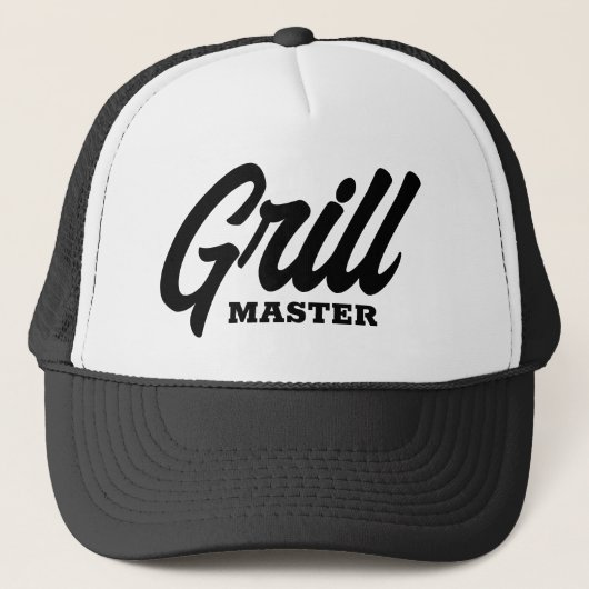 Grill Master trucker hat for BBQ party chef. Pet (Voorkant)