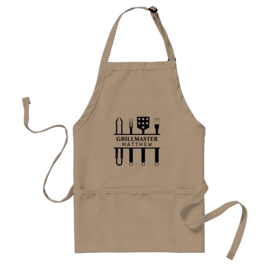 Grill Master vaderdag Standaard Schort (Voorkant)
