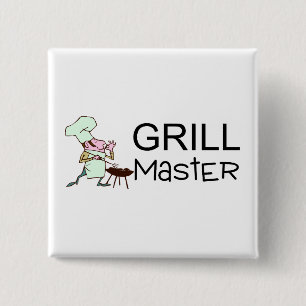 Grill Master Vierkante Button 5,1 Cm