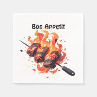 🍢 "Grill Master's Delight" - Bon Appetit servet