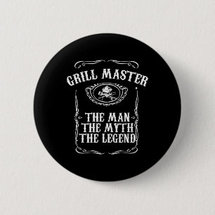 Grill Meester De Man Ronde Button 5,7 Cm