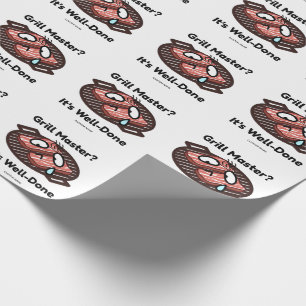Grill Meester Goed Gedaan Grappig BBQ Vader Cadeau Cadeaupapier