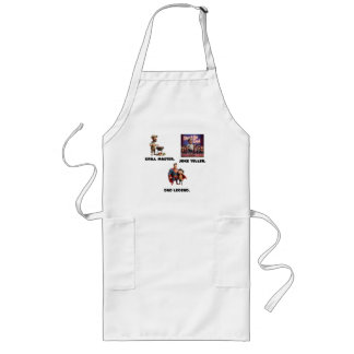 Grill Meester. Grappenmaker. Legendarische Papa.  Lang Schort