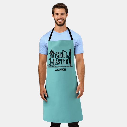 Grill Meester Schort (Gedragen)