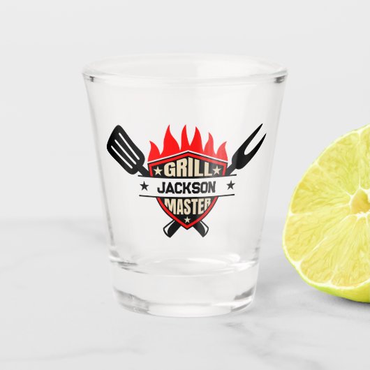 Grill Meester Shot Glas (Voorkant)