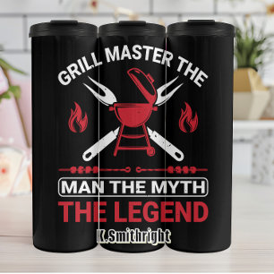 Grill meester van het Man The Legend Thermosbeker