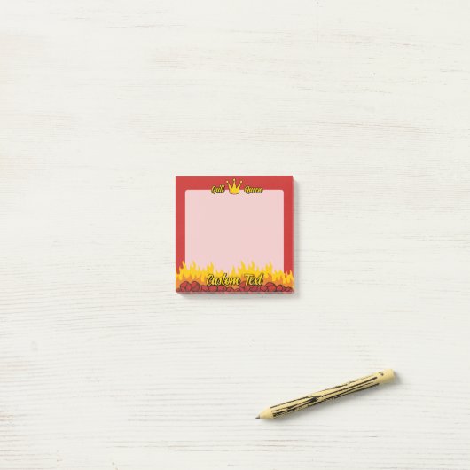 Grill Queen Crown Post-it® Notes (Op bureau)