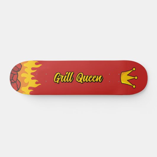 Grill Queen Crown Skateboard (Horizontaal)