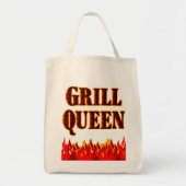 Grill Queen Funny BBQ Dit Sac fourre-tout (Devant)
