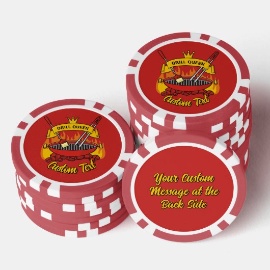 Grill Queen Poker Chips (Opstapeling)