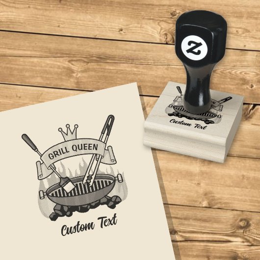 Grill Queen Rubberstempel