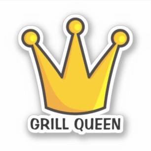 Grill Queen Sticker
