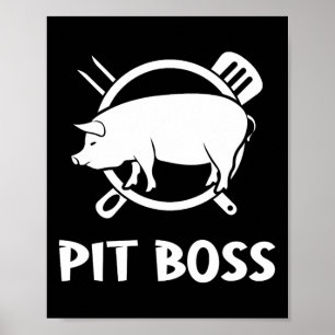 Grill Roker Pit Boss Vleesliefhebber Bbq Grillen Poster