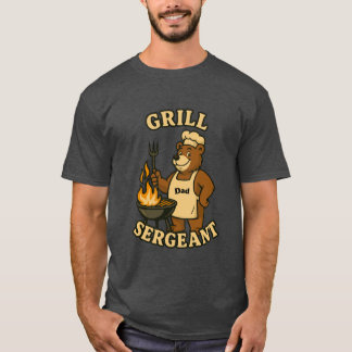 Grill Sergeant Bär Design für Papa T-shirt
