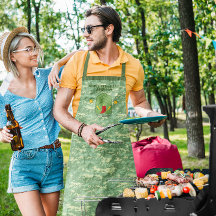 Grill Sergeant Camo gepersonaliseerd grillen Schor