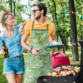 Grill Sergeant Camo gepersonaliseerd grillen Schor Schort