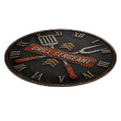Grill Sergeant Funny BBQ Grill Master Man Cave Snijplank (Hoek)
