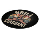 Grill Sergeant Vaderdag BBQ Cadeau Vader Snijplank (Hoek)