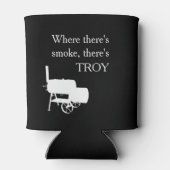 Grill Smoker BBQ Cook Gift Personalized Blikjeskoeler (Achterkant)