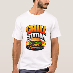 🔥 Grill Station Restaurant Keuken Staf Team 🍔 T-shirt