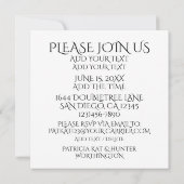 Grillades et détente, invitation (Dos)