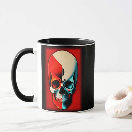 GrillaSkate Kcustom Design 003B Skull Mok (Met donut)