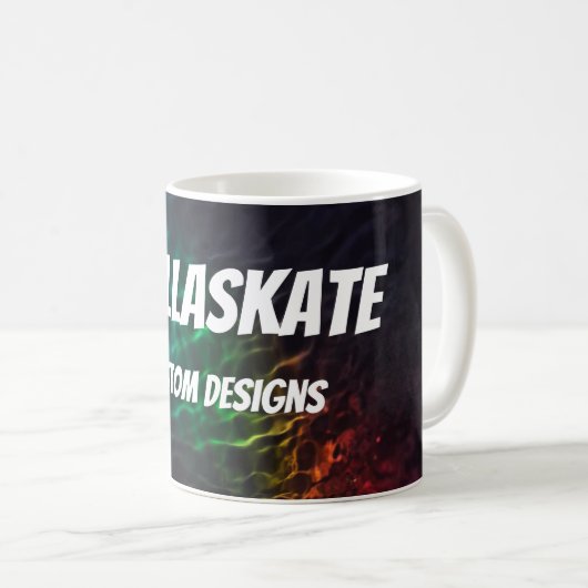 GrillaSkate Kustom Design 001B Ripples Mug (Devant droit)