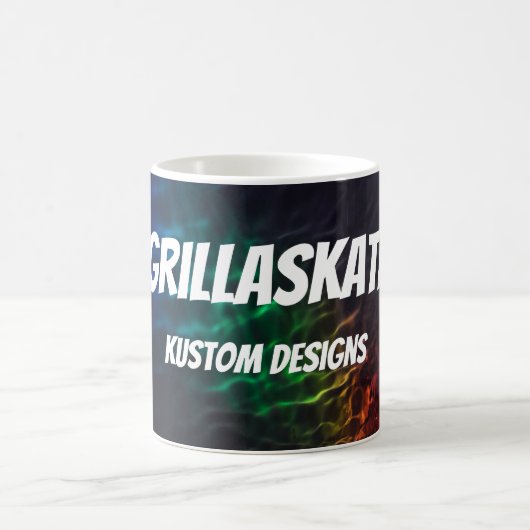 GrillaSkate Kustom Design 001B Ripples Mug (Centre)