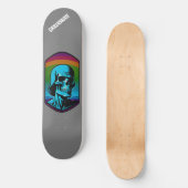 GrillaSkate Kustom Design 002A Skull Skateboard (Recto)