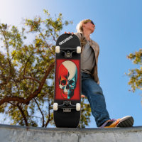 GrillaSkate Kustom Design 003A Skull skateboard