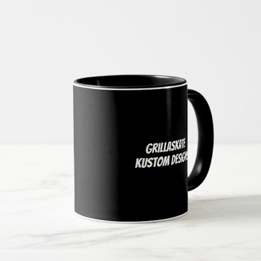 GrillaSkate Kustom Design 003B Skull Mug (Devant droit)