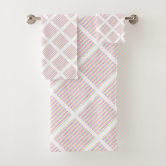 GRILLE BLANCHE LUXE PASTEL CHEVRON (En situation)
