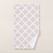 GRILLE BLANCHE LUXE PASTEL CHEVRON (Serviette à main)