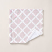 GRILLE BLANCHE LUXE PASTEL CHEVRON (Gant de toilette)