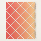 Grille carré rouge et orange avec dégradé -toute a (Dos)