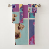 Grille d'art pop Airedale Terrier (En situation)