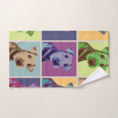 Grille d'art pop Airedale Terrier (Serviette à main)