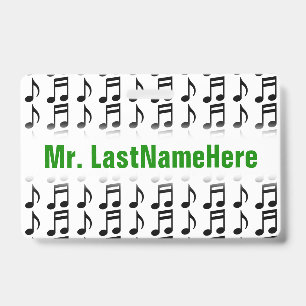 Grille de notes de musique + Badge personnalisé av