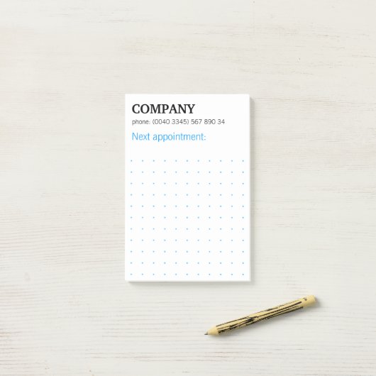 Grille de points graphique moderne Post-it Notes a (Sur un bureau)