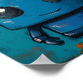 Grille de robot d'art Pop couleur décoration mural (Coin)