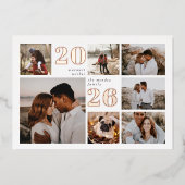 Grille de vacances | Carte Foil Collage photo mode (Recto)