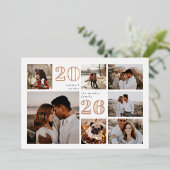 Grille de vacances | Carte Foil Collage photo mode (Debout devant)