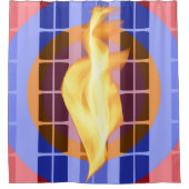 Grille d'enfouissement : rideau de douche Abstrait (Devant)