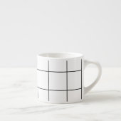 Grille d'Espresso Mug moderne noir et blanc (Droite)