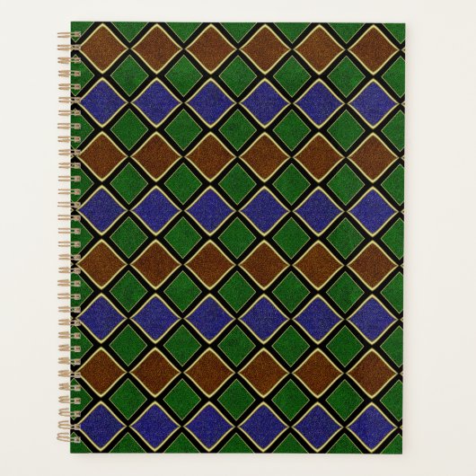 Grille Diamant Arlequin : Harmonie Texturée (Devant)