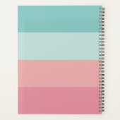 Grille horizontale moderne Pastel rose et bleu (Dos)